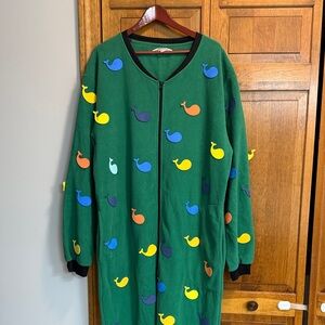 Cocomelon JJ homemade costume - Green Whale Patterned Zip-Up Jacket
